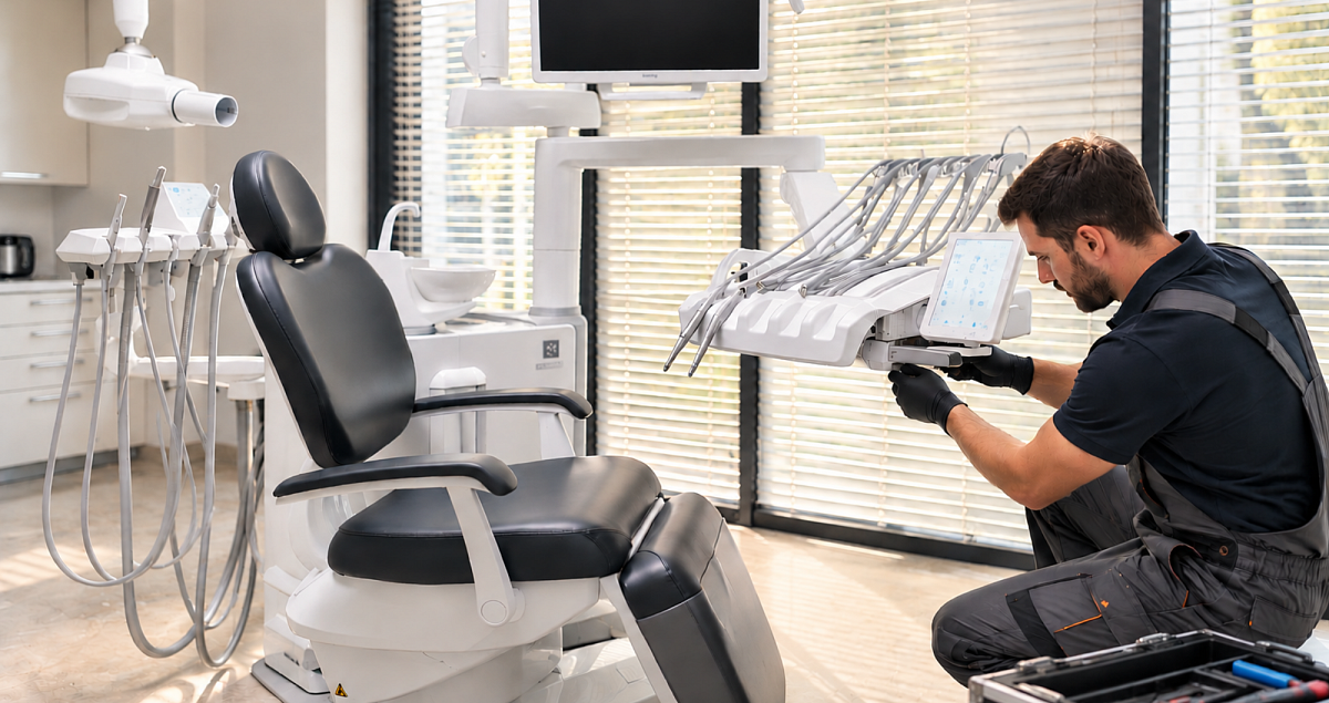 Odontologinės įrangos profilaktinė techninė priežiūra: ką svarbu žinoti klinikai?