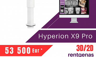 Hyperion X9 Pro DC‘‘‘ rentgenas – universaliausia ekstraoralinė „trys viename“ vaizdo gavimo sistema rinkoje dabar už 53500 Eur!