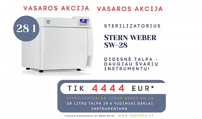 VASAROS AKCIJA - sterilizatorius STERN WEBER SW-28 už SUPER kainą – 4444 EUR