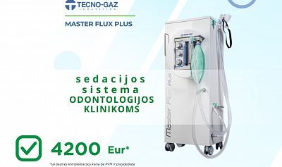 Master Flux Plus sąmoningos sedacijos sistema odontologijos klinikoms
