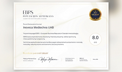Inoveca Medtechna – TOP įmonė 2026 Inoveca Medtechna – TOP įmonė 2026